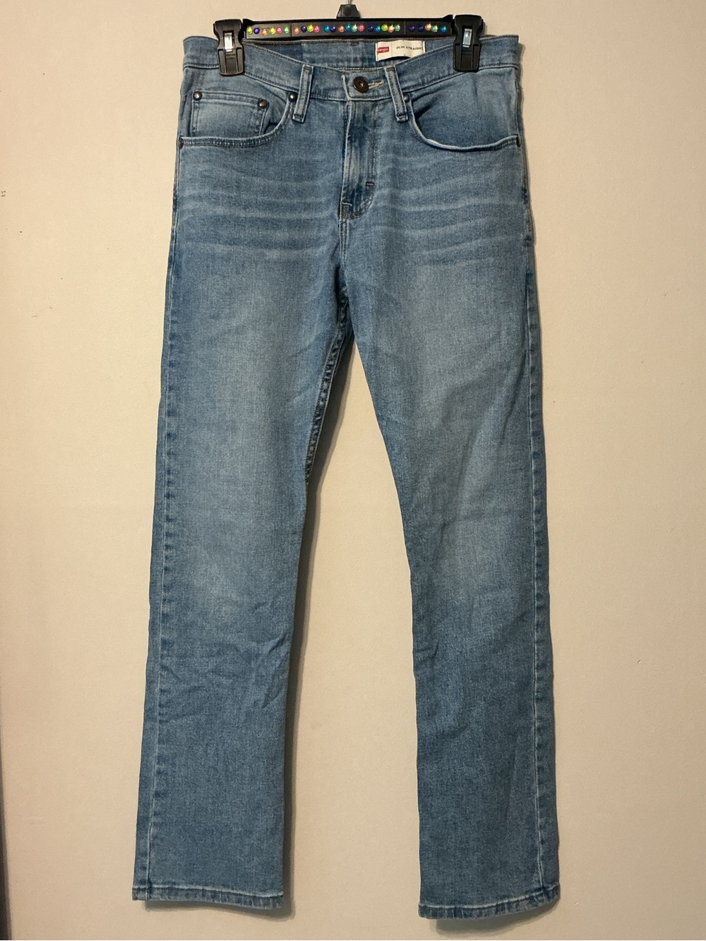 Wrangler Light Blue Straight-Leg Men's Jeans